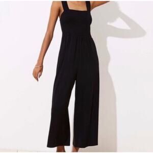 LOFT Beach NWT Black Tie Back Jumpsuit